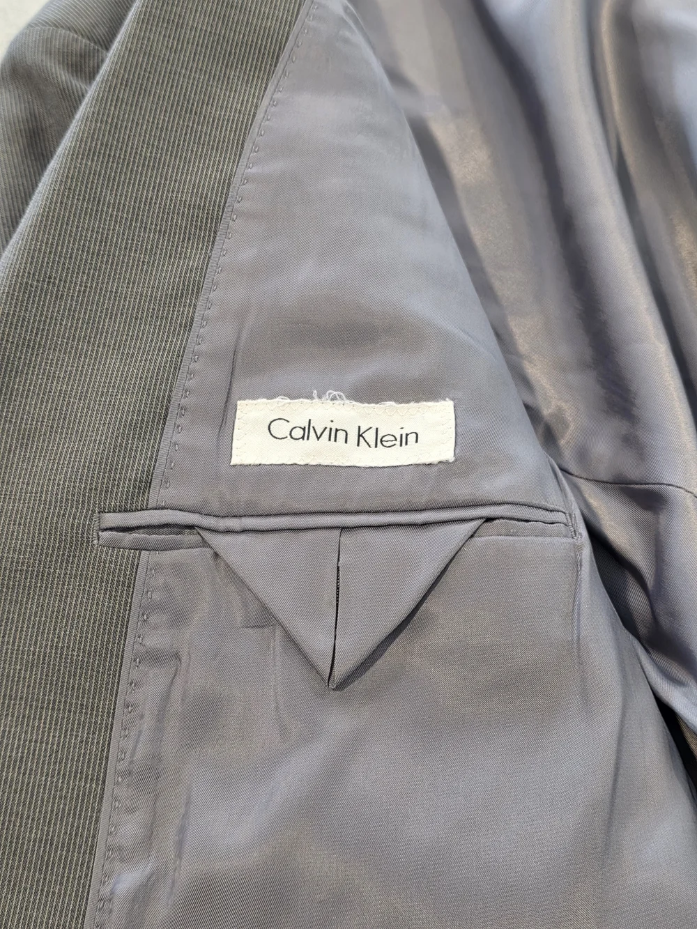 Calvin Klein tailored gray